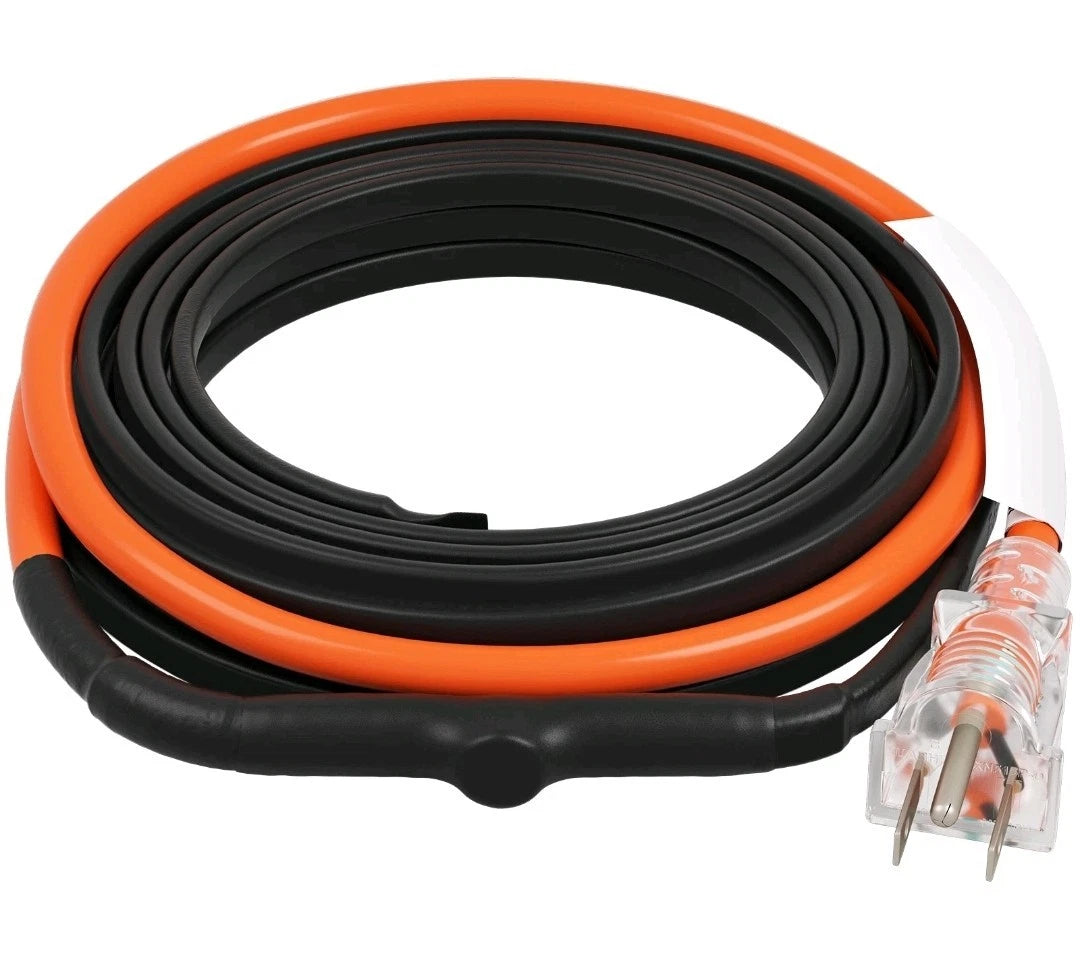 VEVOR Self-Regulating Pipe Heating Cable 9FT 5W/FT Heat Tape with Thermostat