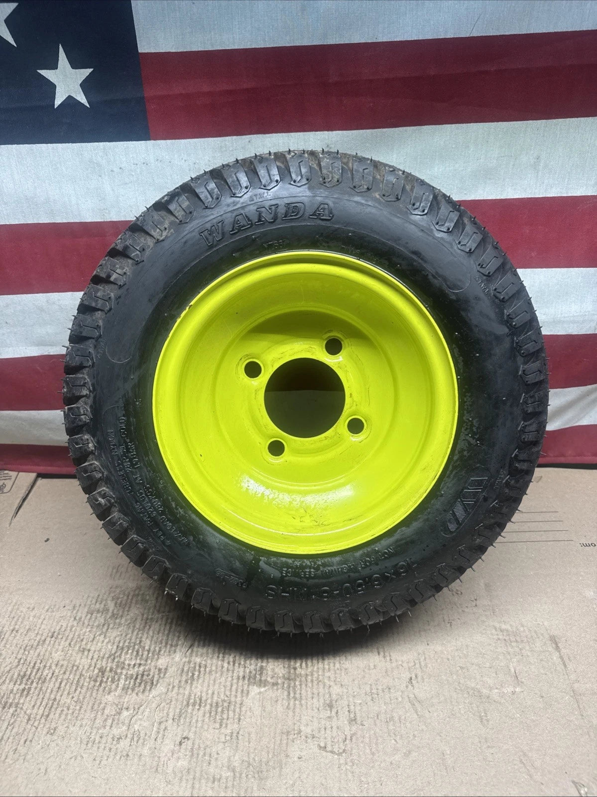 Rear Wheel And Tire For Ryobi Z30Li 80V Zero Turn Lawn Mower