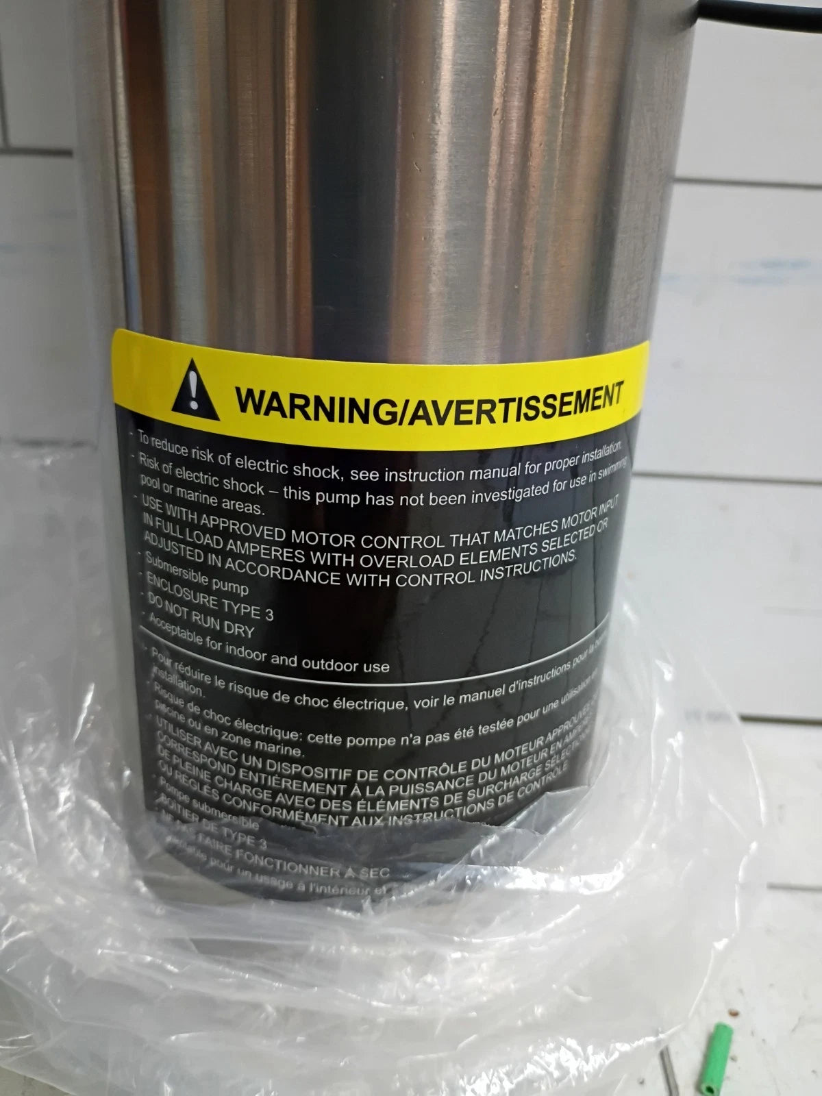Mastercraft Deep Well Pump 2 or 3 wire 1/2 HP 230V 1300 GPH Open Box