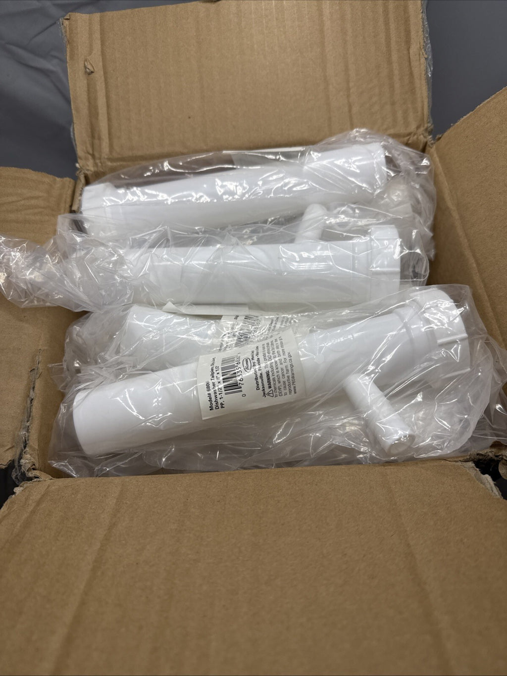 LOT OF 25 Premier 6806 Dishwasher Tailpiece Slip-joint , PP, 1-1/2” x 8” x 1/2”
