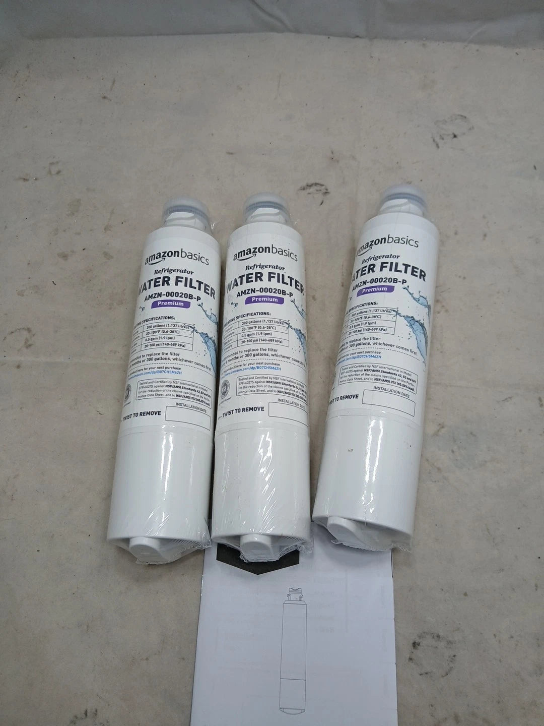 3 Pk Replacement Samsung DA29-00020B Refrigerator Water Filter Cartridge OB