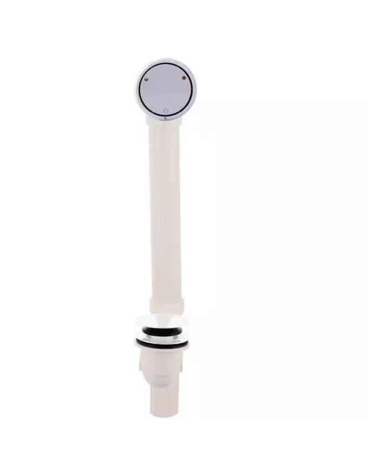 WESTBRASS D493244CHM–50 Patented Deep Soak Full/Partial Closing Bath Waste White