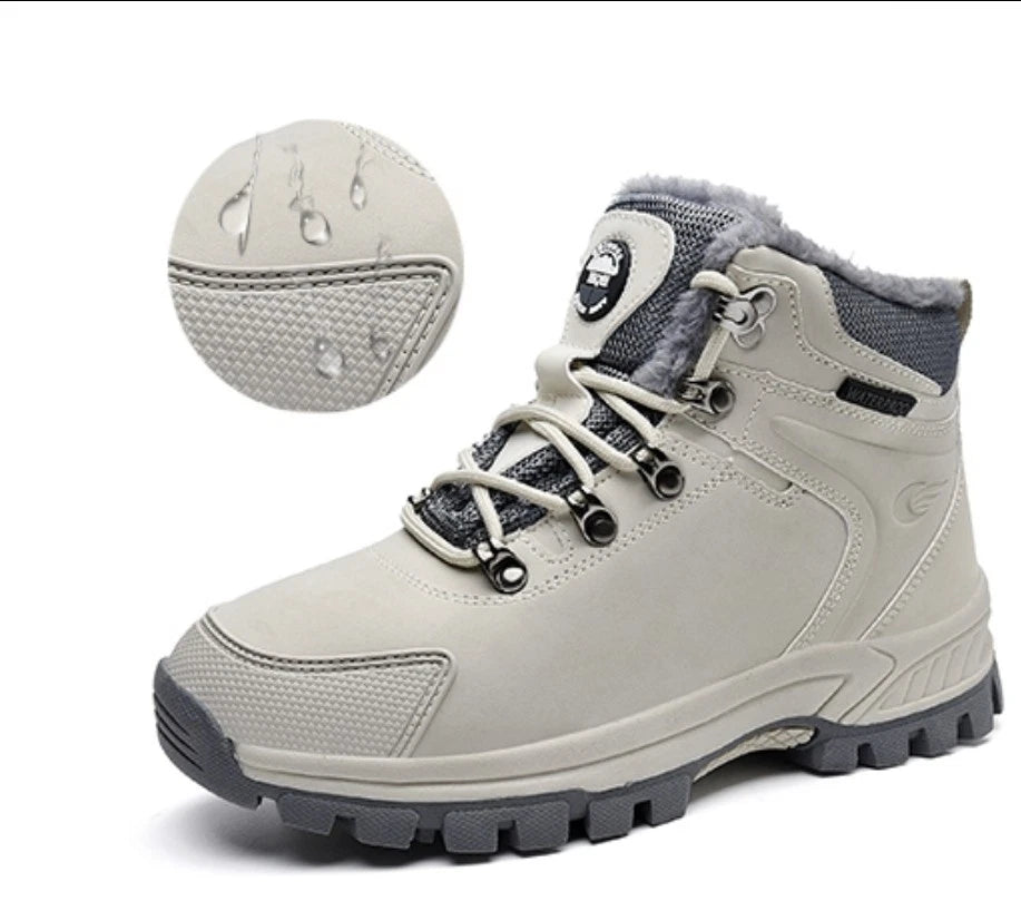 RAX Men's Outdoor Anti-Slip Waterproof Snow Boot with Fur Lined Winter Warm 11.5