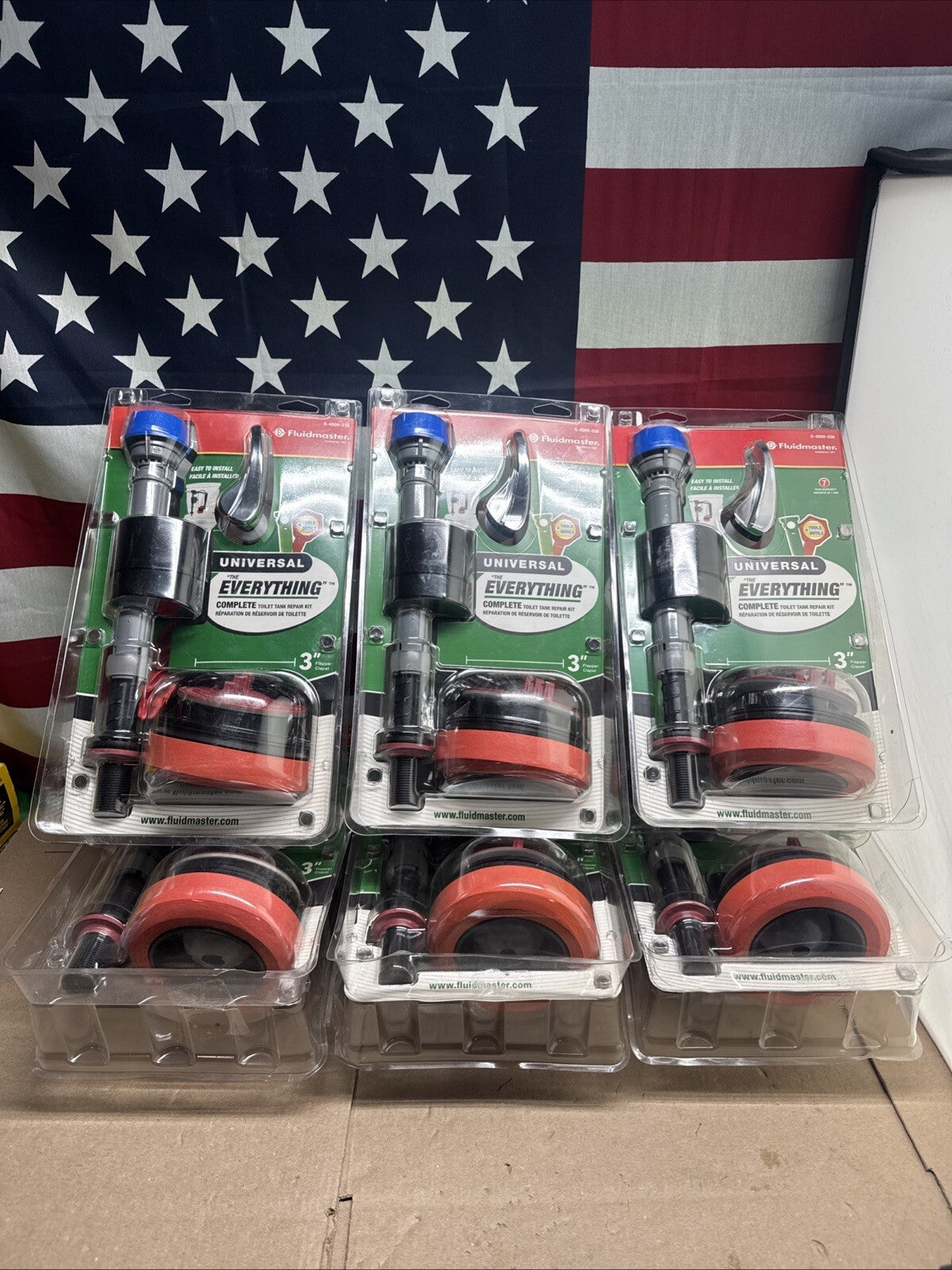 6PK Fluidmaster Everything Toilet Repair Kit MultiColor 3 K-400H-038-T4.
