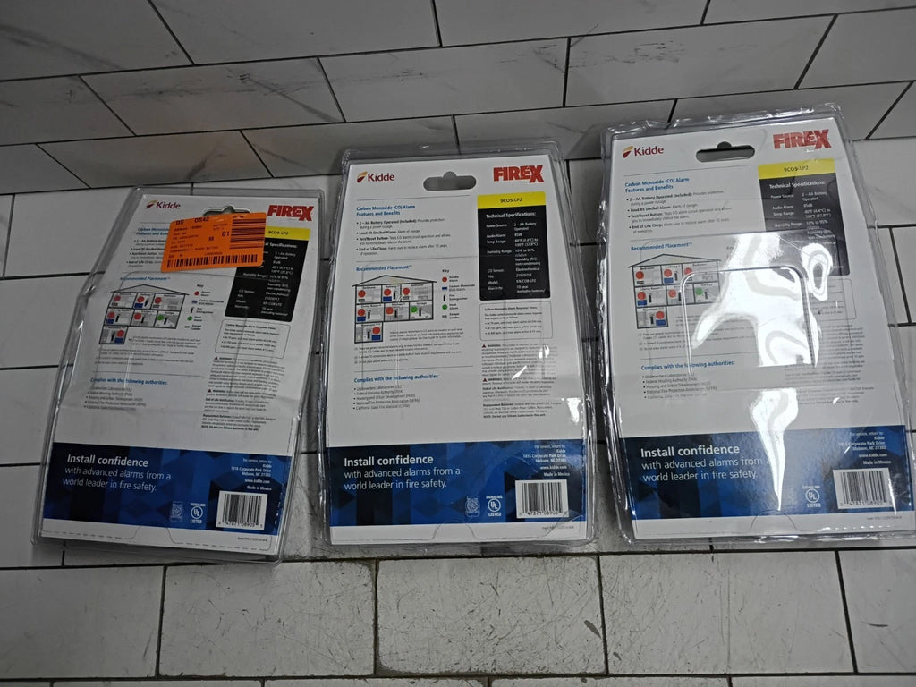 3 Pack Kidde 9CO5-LP2 Battery Powered Carbon Monoxide Alarm - NEW