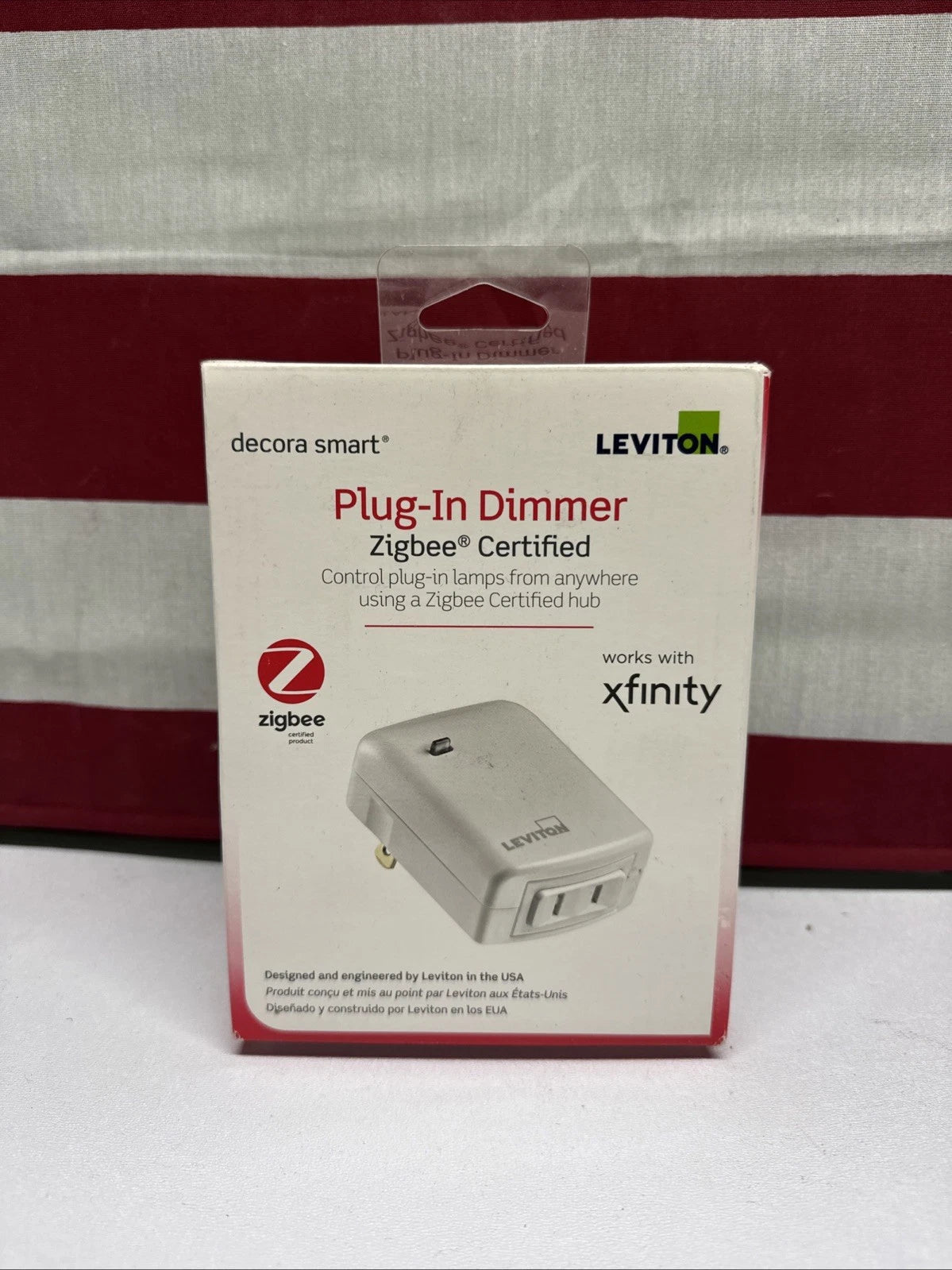 Decora Smart 300-Watt Single Pole Plug-In Dimmer, Zigbee Certified DG3HL-1BW