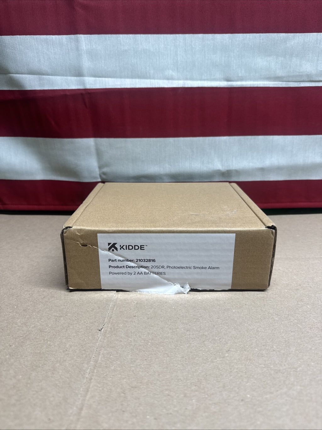 KIDDE 20SDR Photoelectric Smoke Alarm AA Battery Powered LED Warning.