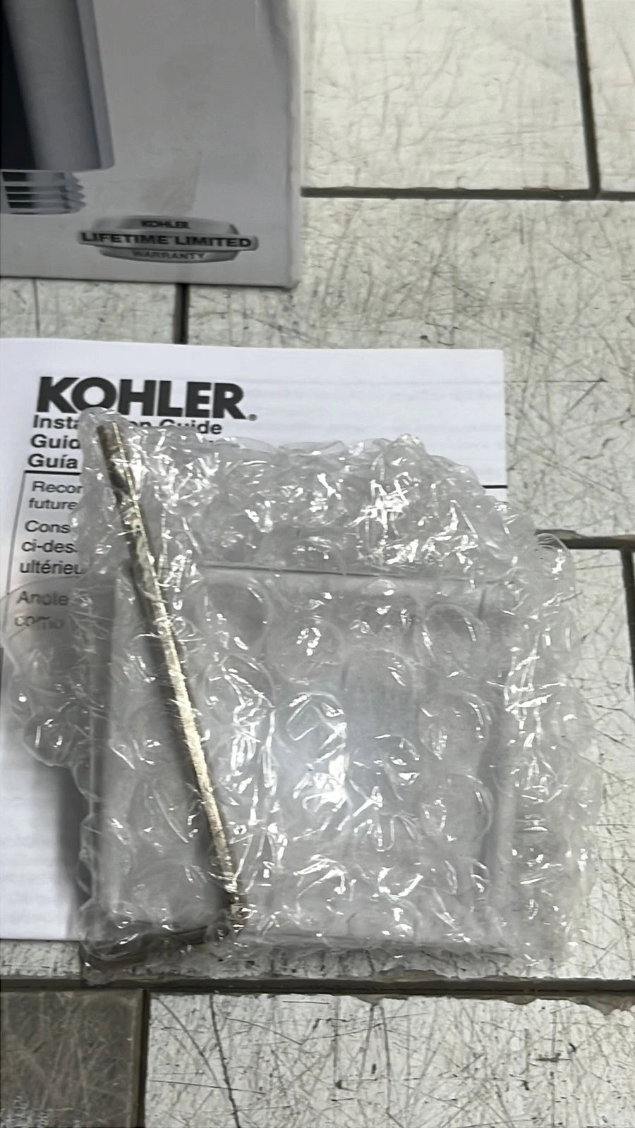 Kohler 98351-2MB Supply Elbow 1/2" Brass Check Valve-modern Brass open box