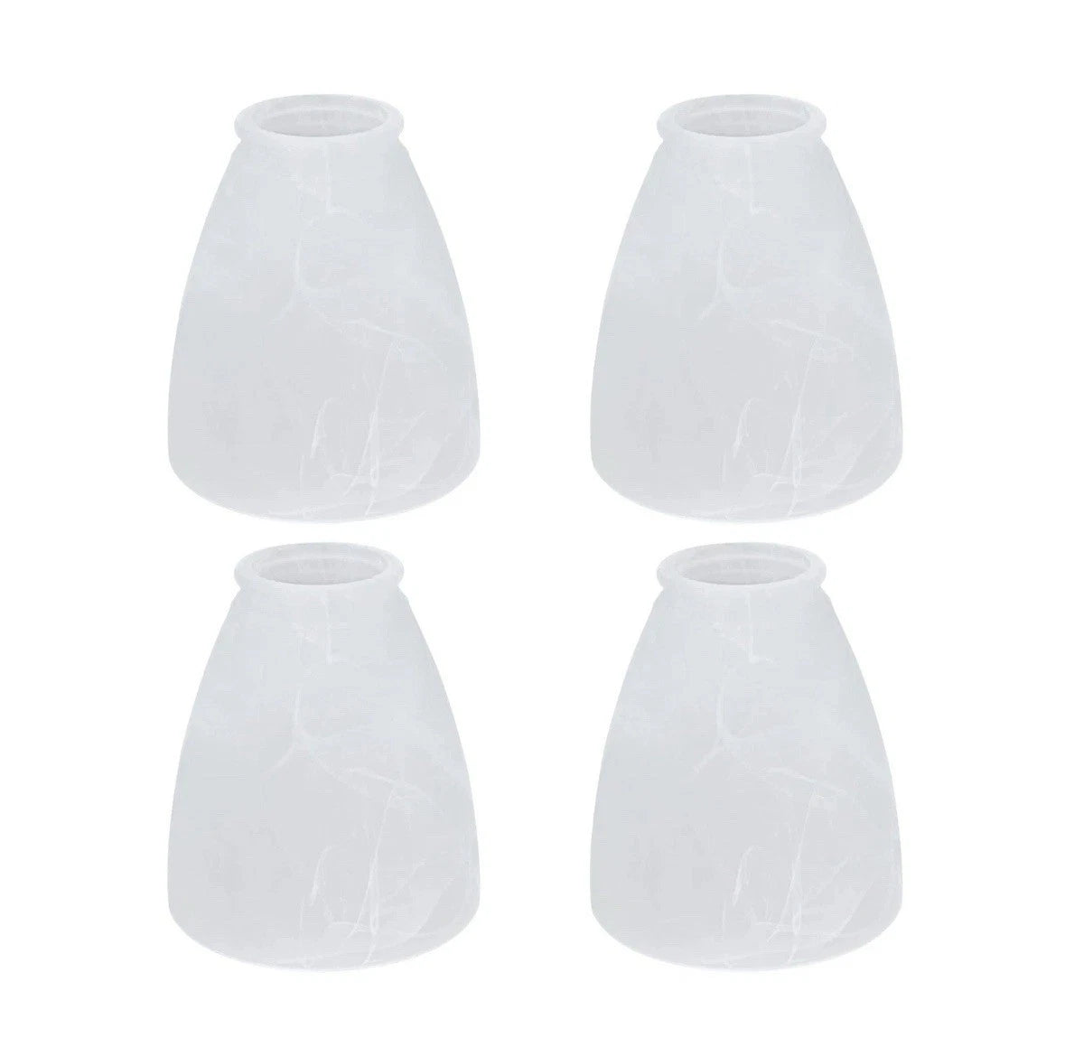 Aspen Creative 23062-4 Alabaster Transitional Style Replacement Glass Shade, ...
