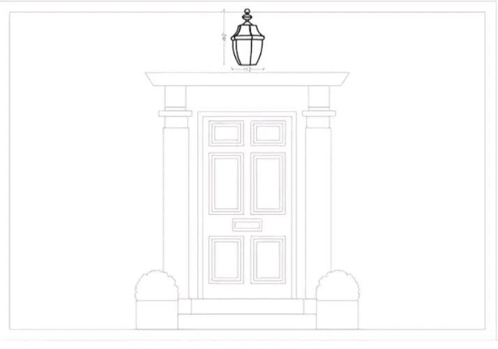 Sea Gull Lighting 6039-12 Lancaster Traditional Three - Light Outdoor Pendant OB