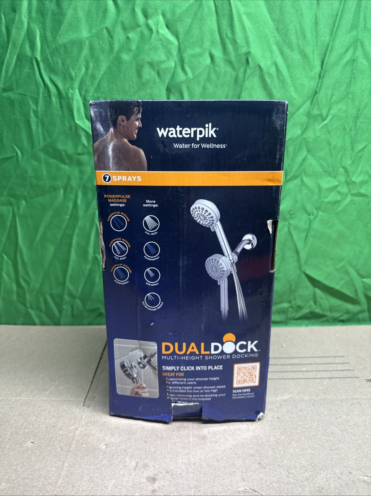 NEW Dualdock Multi-height 7spray wallmount handheld showerhead