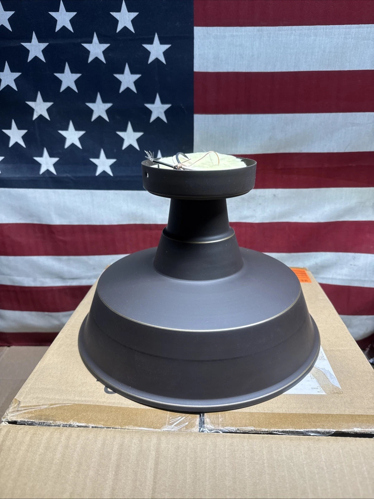 Generation Lighting One Light Outdoor Flush Mount - Antique Bronze