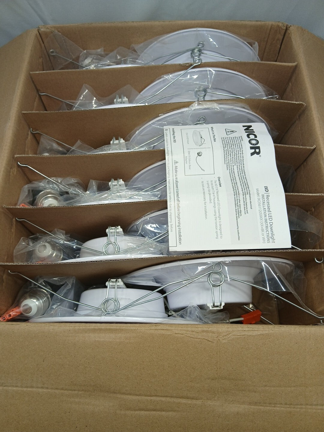 12 IXD 6 in. White Selectable CCT Housing Required Integrated LED Recessed Light