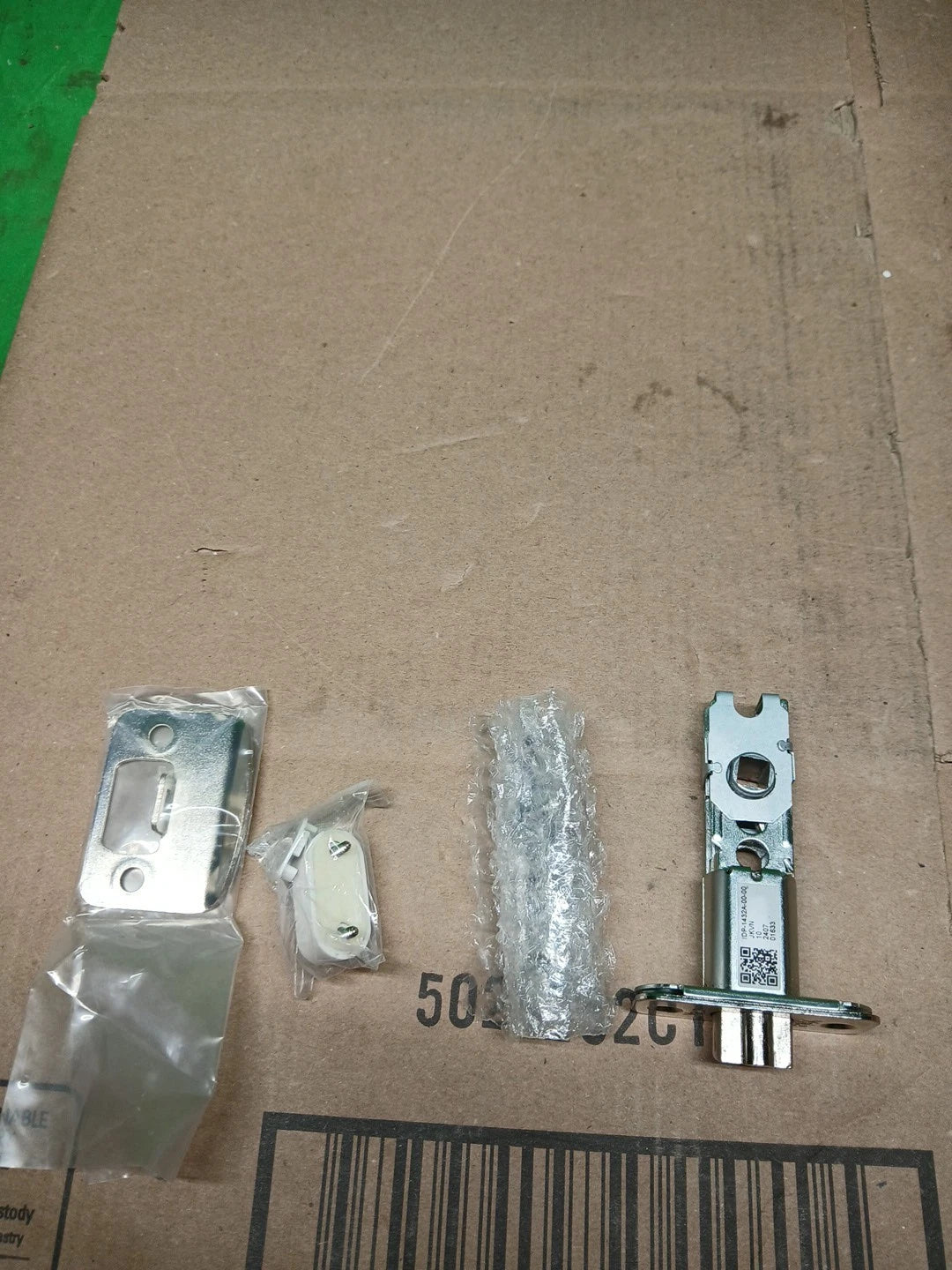 Door Lever Lock with Touchscreen Keypad; Satin Nickel NEW OPEN BOX