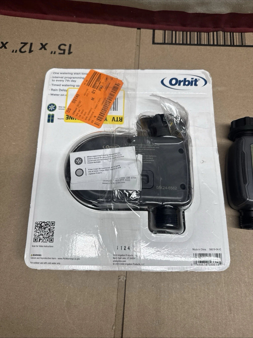 Lot Of 2 Orbit 56619 1-Outlet Hose Faucet Timer