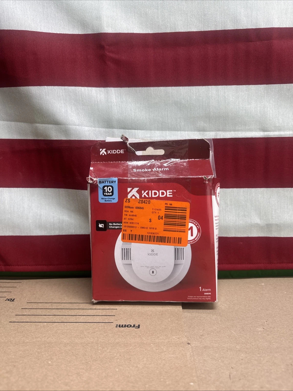 Kidde 10Yr Battery Smoke Detector W/LED Warning Light 1pk-Mdl:20SD10