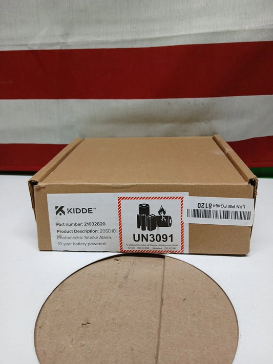 Kidde Smoke Detector 10 Year Battery Powered LED Warning Light Indicators 20SD10