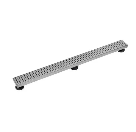 Oatey Designline 36 in. Stainless Steel Linear Shower Drain Square Pattern Cover
