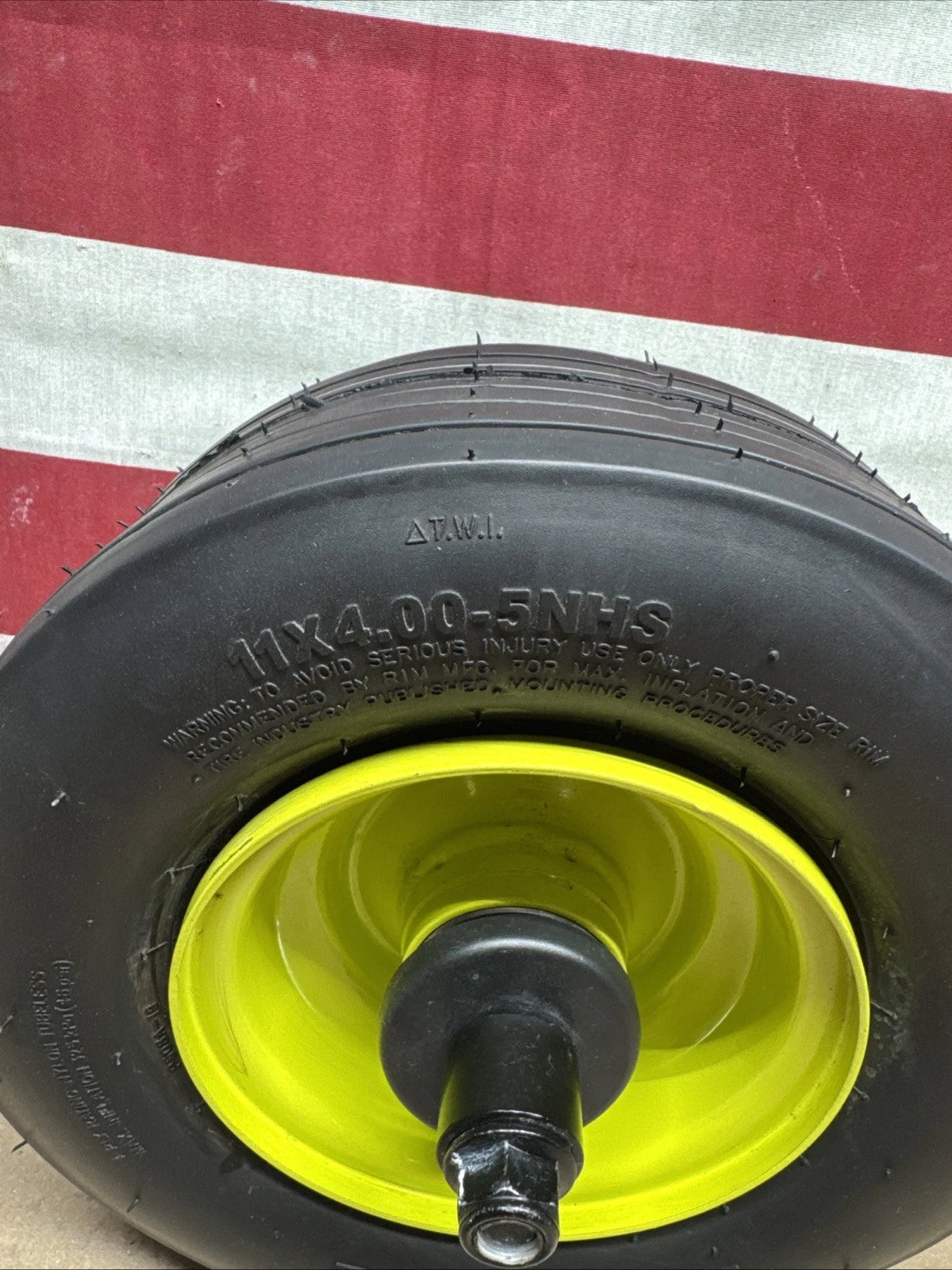 Front Wheel & Tire for Ryobi Z30Li 80v Zero Turn Mower