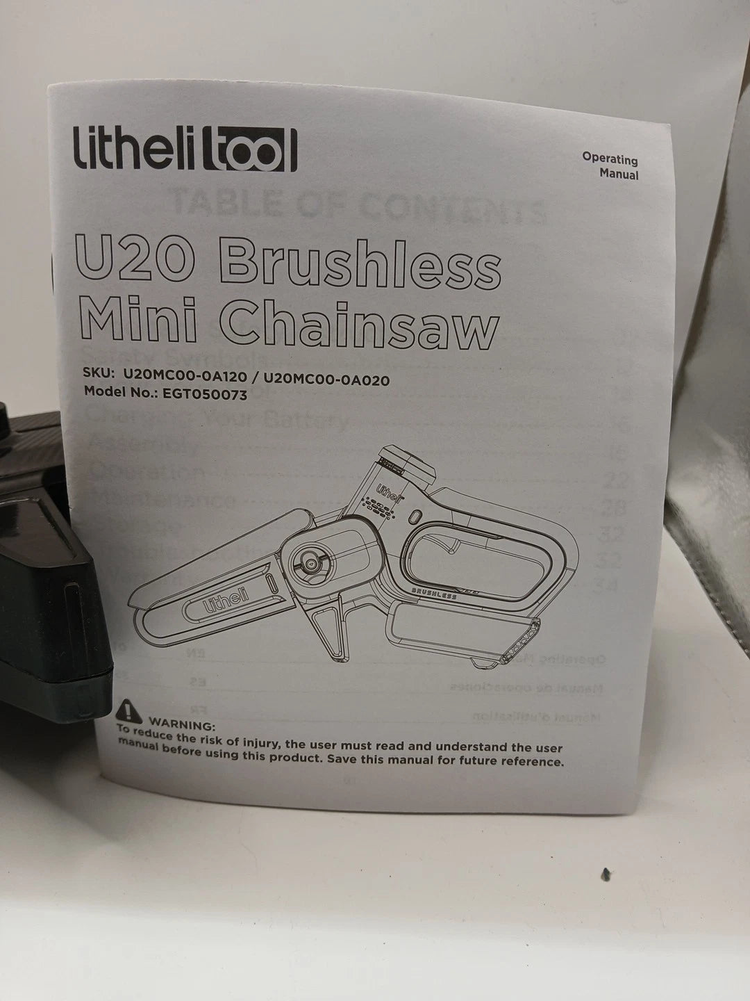 Litheli 20V Mini Chainsaw 6" No Battery