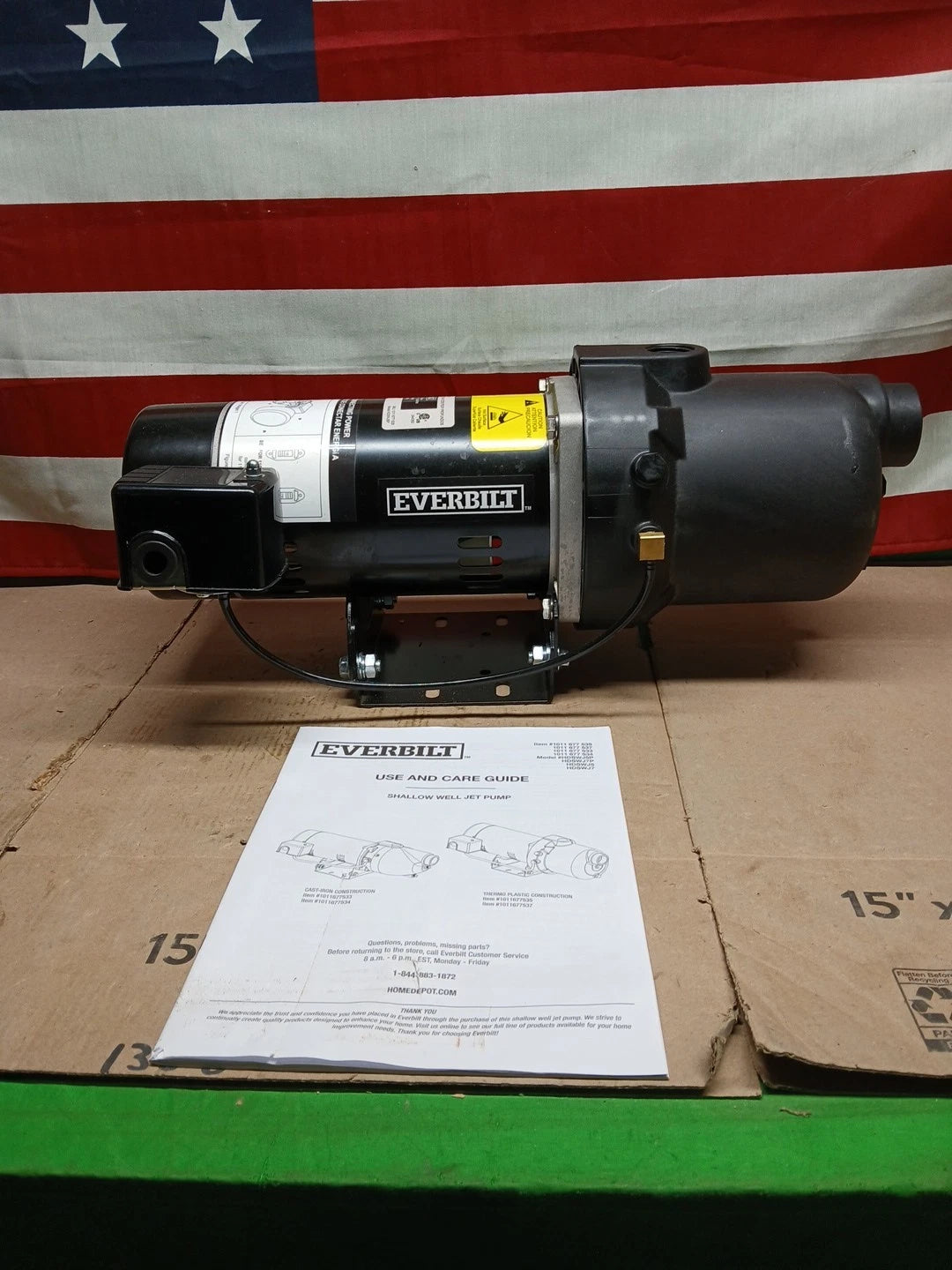 Everbilt 1/2 HP Plastic Shallow Well Jet Pump