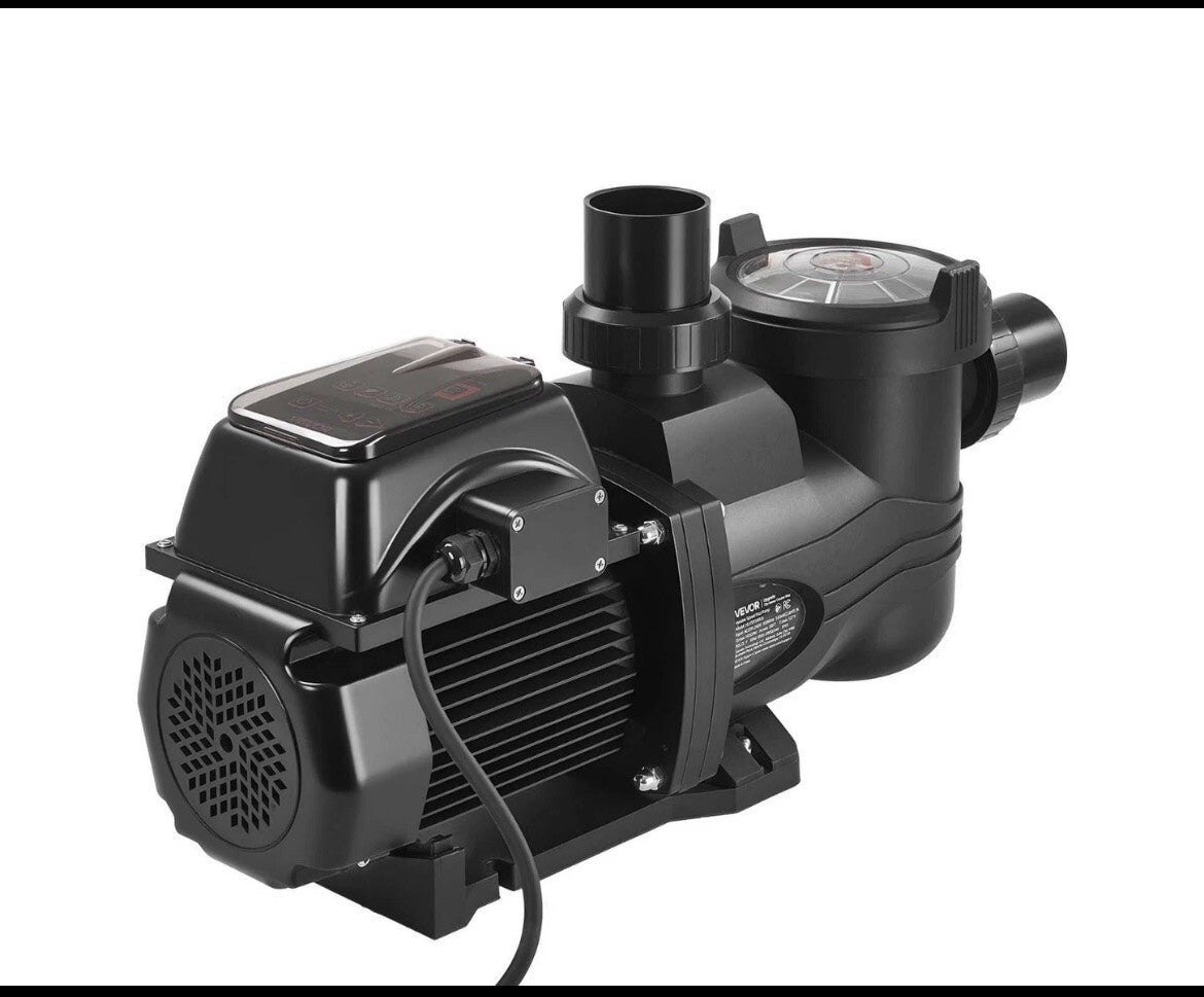 VEVOR Variable Speed Pool Pump 2 HP 220V 145 GPM In/Above Swimming Pool Pump