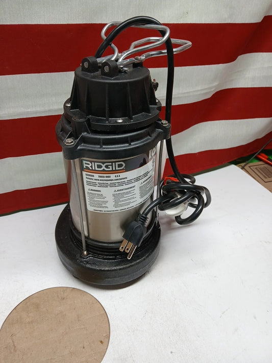 Ridgid 1/2 HP Stainless Steel Dual Suction Sump Pump, 500RSDS NEW OB