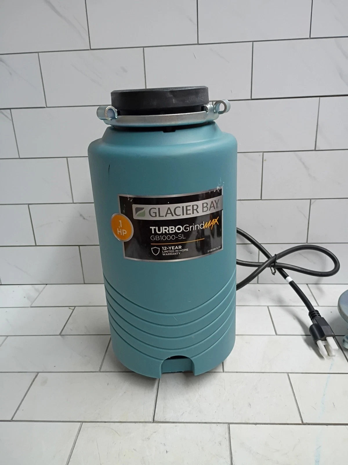 Glacier Bay GB1000 Turbo Grind 1/2hp Garbage Disposal Open Box