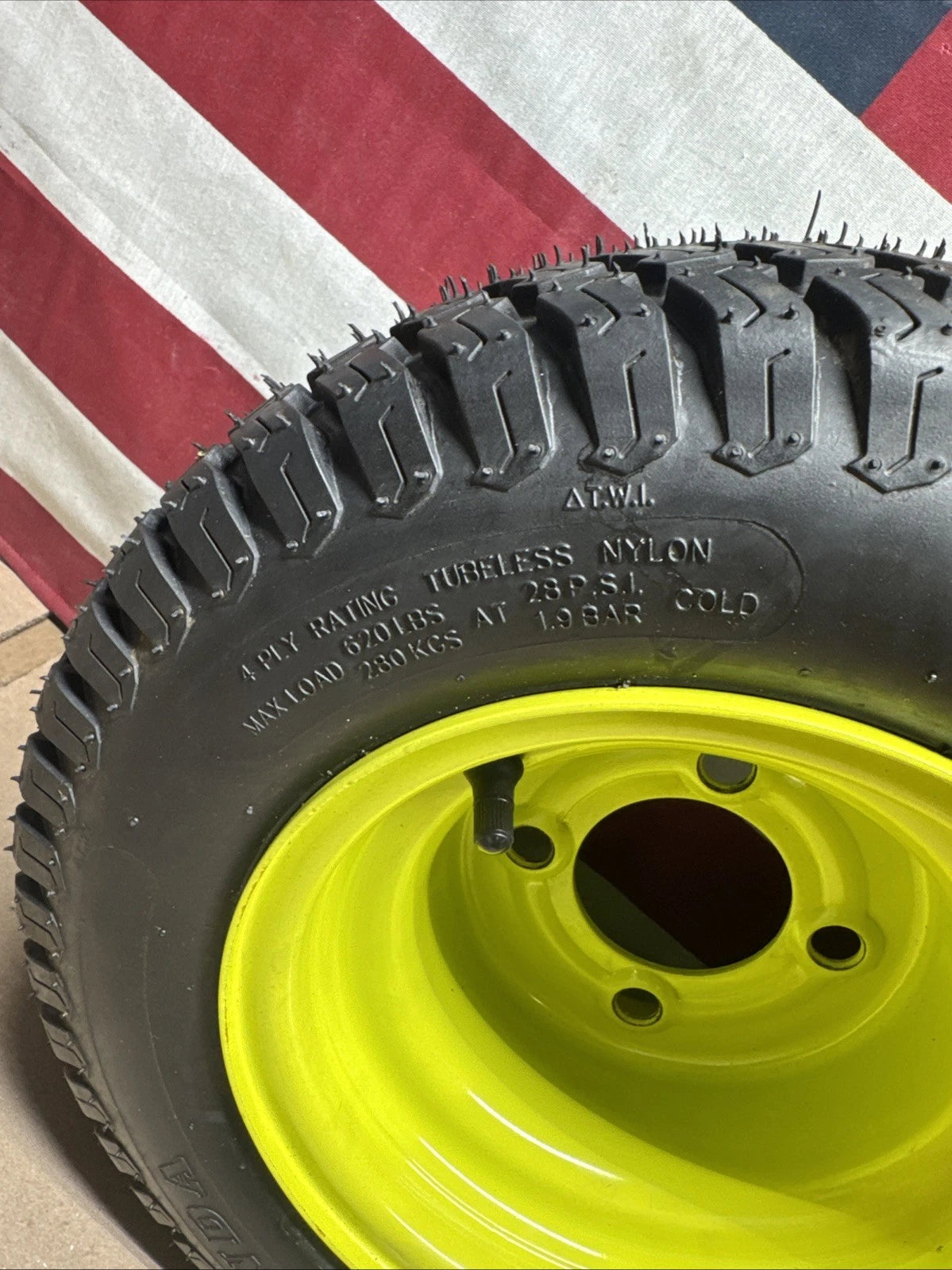 Rear Wheel And Tire For Ryobi Z30Li 80V Zero Turn Lawn Mower