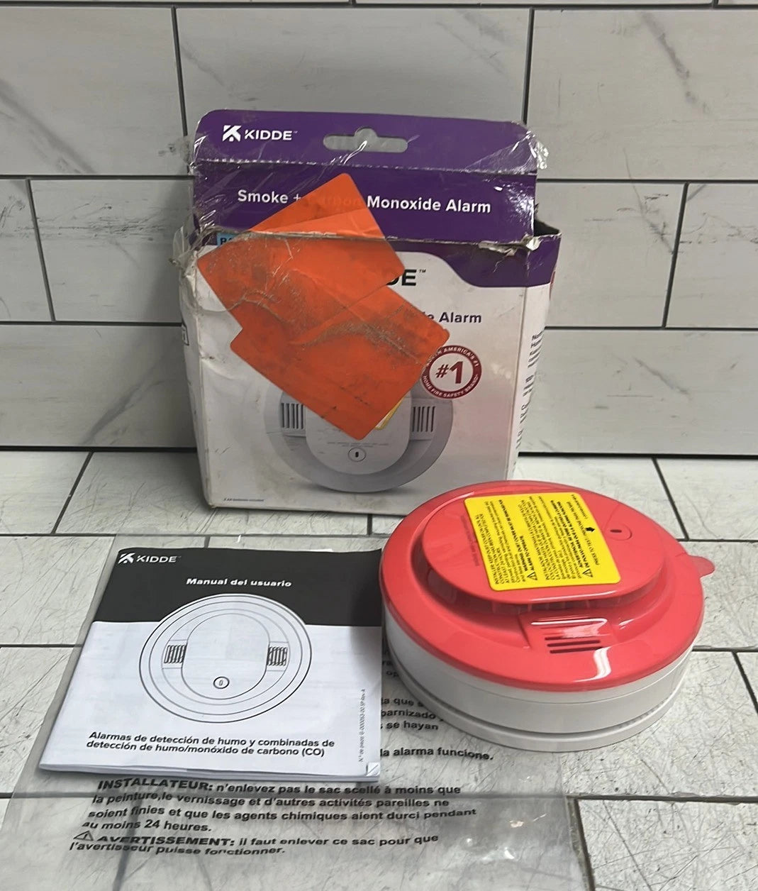 Kidde (30CUDR) AA Battery Powered Smoke & Carbon Monoxide Detector new open box