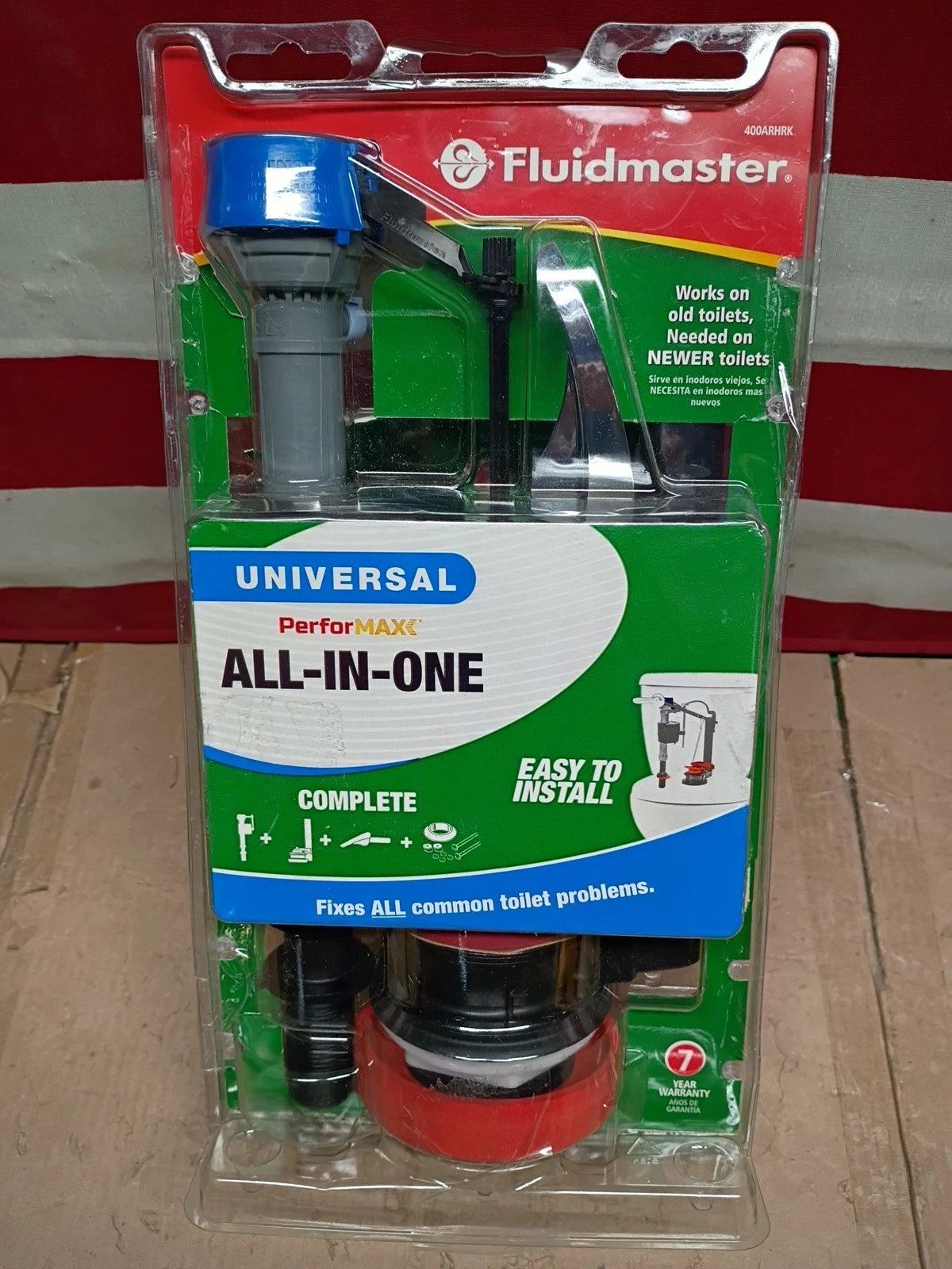 LOT OF 9 Fluidmaster Universal Complete Toilet Rebuild Repair Kit 10" H 400ARHRK