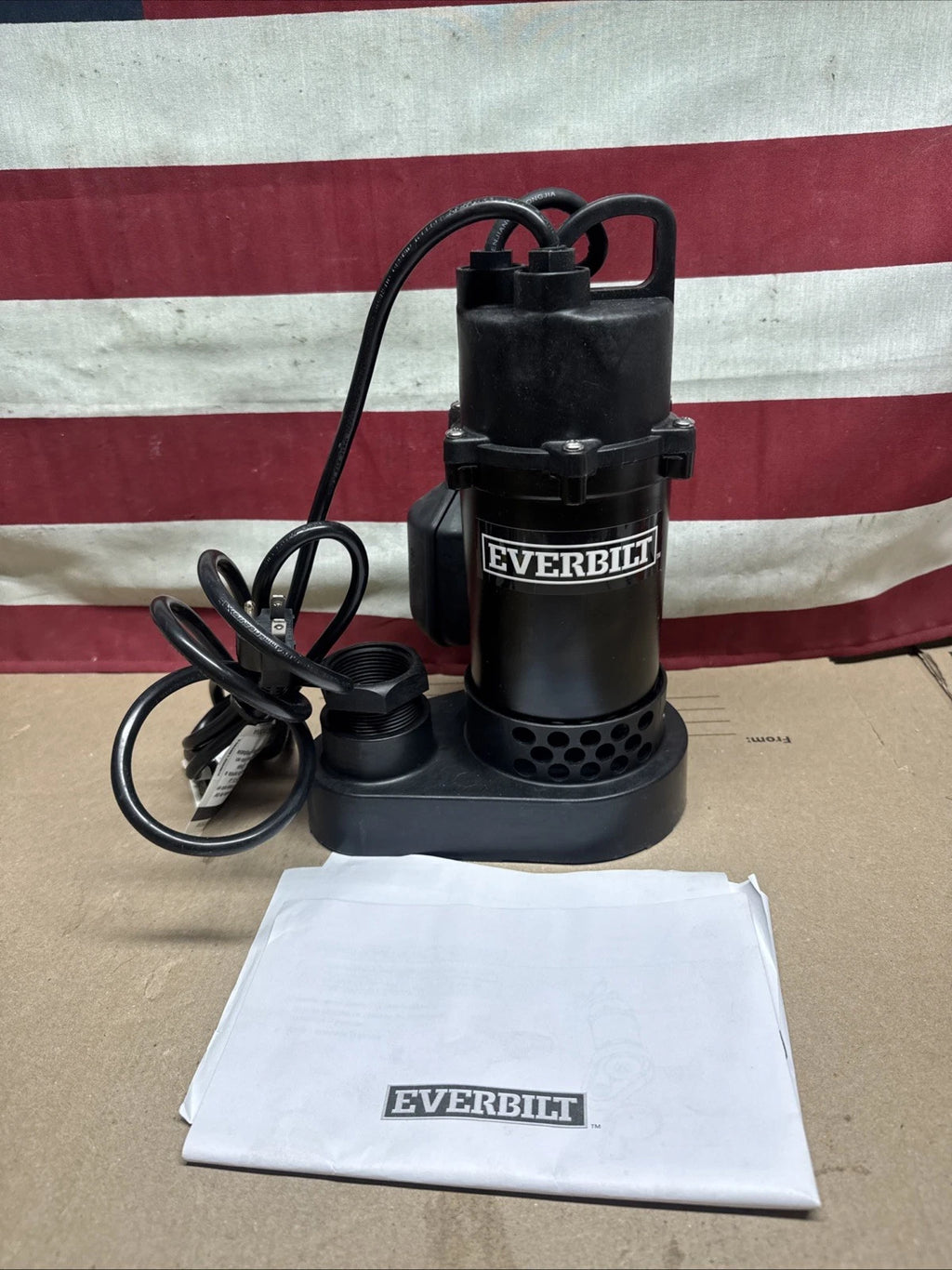 Everbilt HDSP50W 1/2 HP Submersible Aluminum Sump Pump with Tethered Switch OB