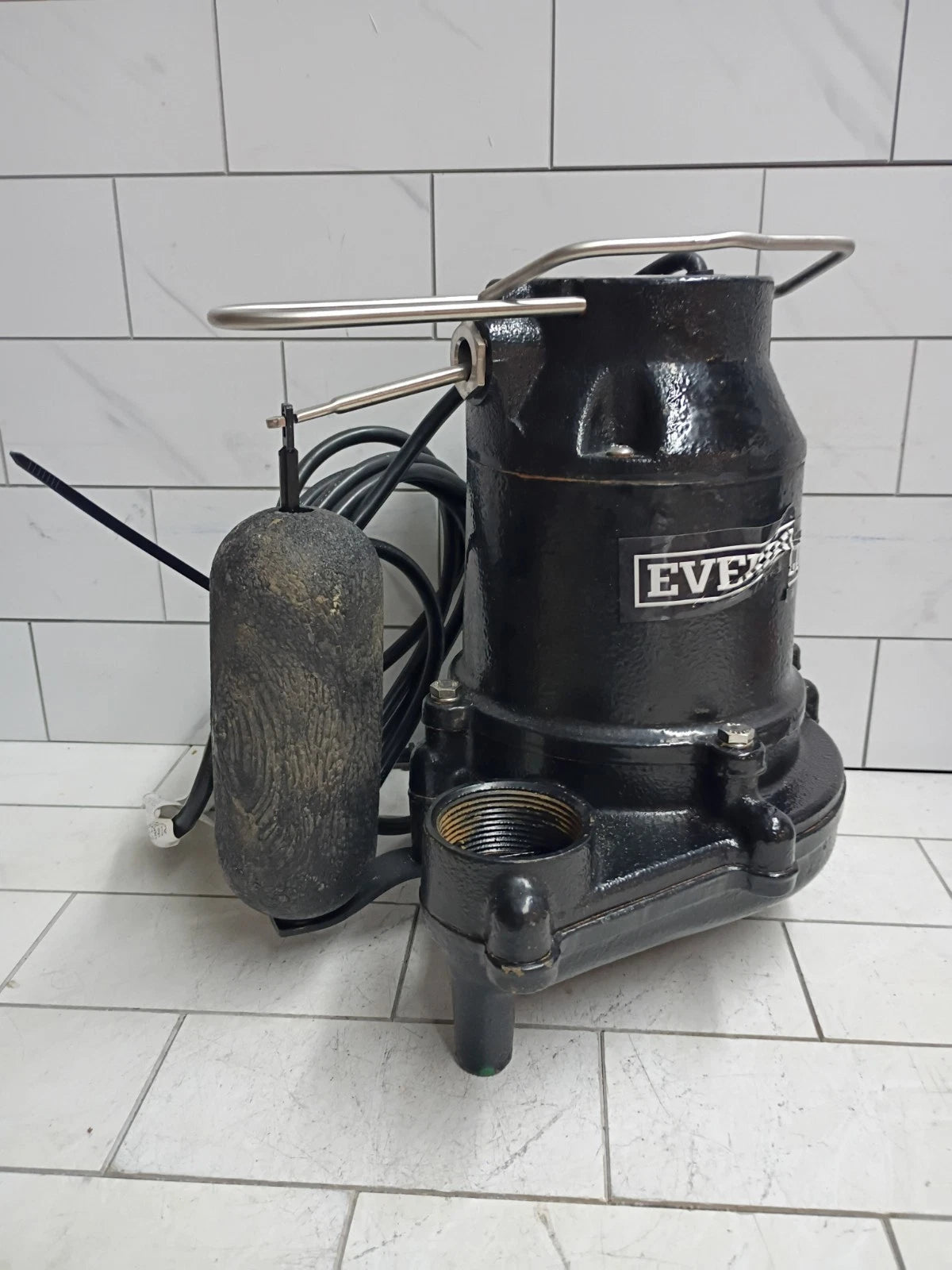 Everbilt HDS50 1/2 HP Cast Iron Sump Pump Used, Read Description,