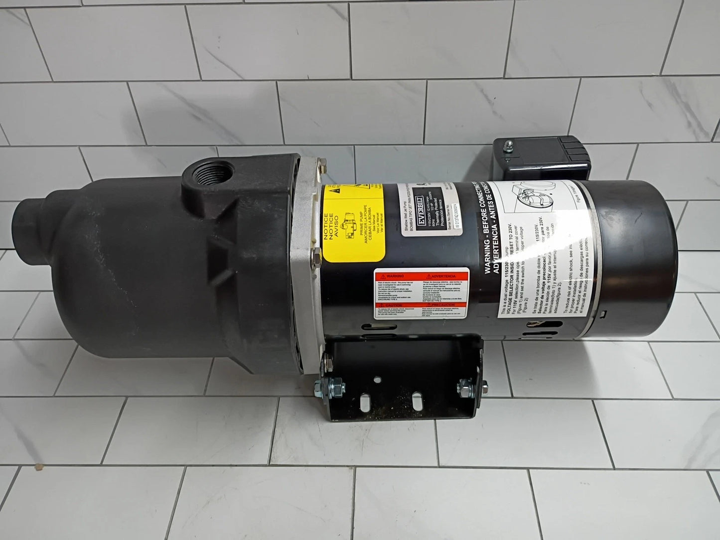 Everbilt HDSWJ5P 1/2 HP Shallow Well Jet Pump New Open Box
