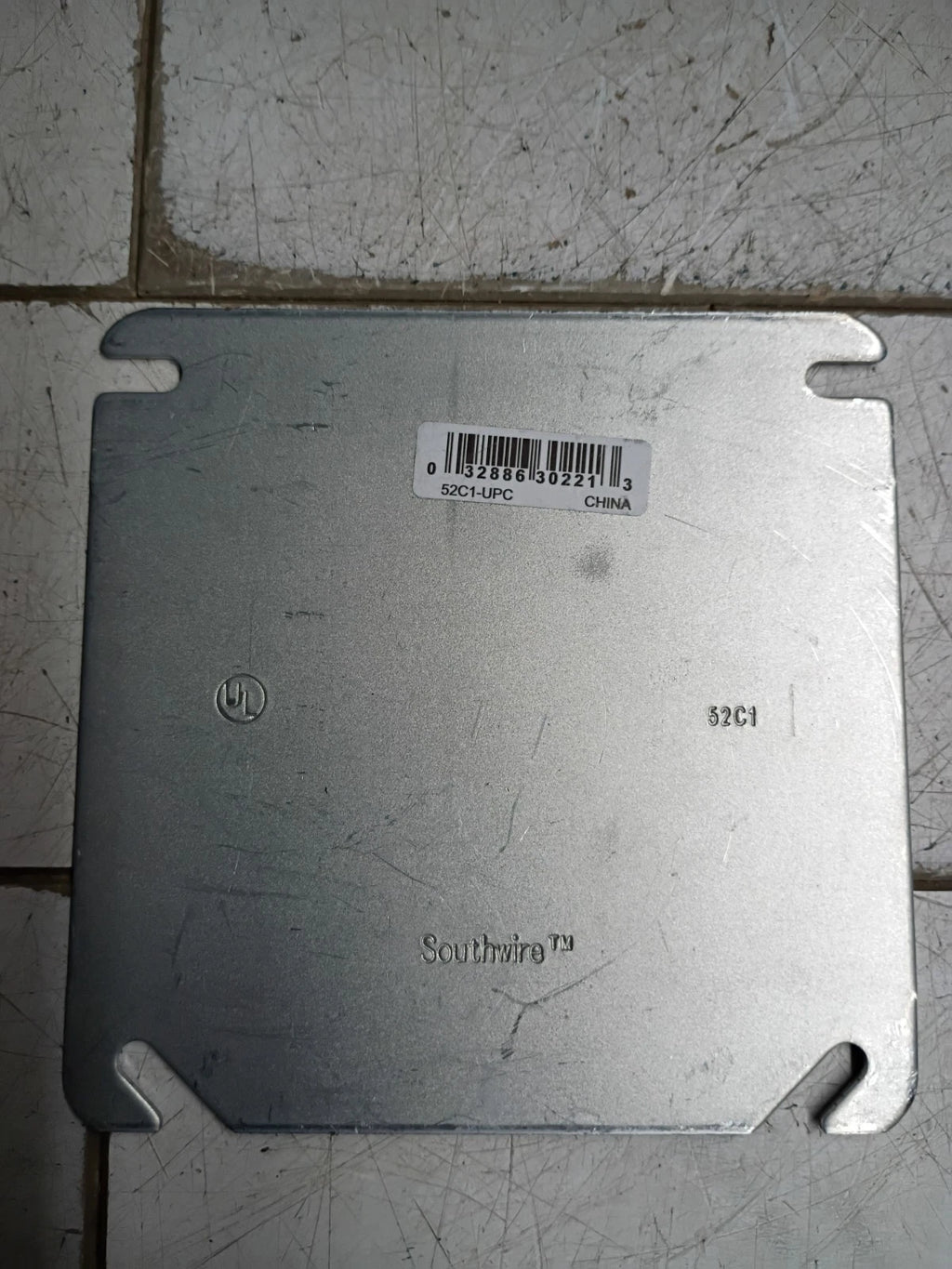 Qty 125 - Southwire 52C1-UPC 4" x 4" Square Steel Covers Plates, Open Box