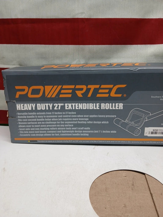 POWERTEC Extendable Roller 17"-27" Heavy-Duty Flooring Seam Press Roller (71033)