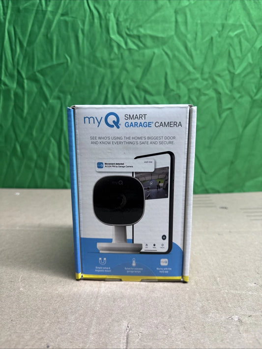myQ Smart Garage Security Camera 1080p HD Video/ Night Vision/ Motion/ Talk NEW