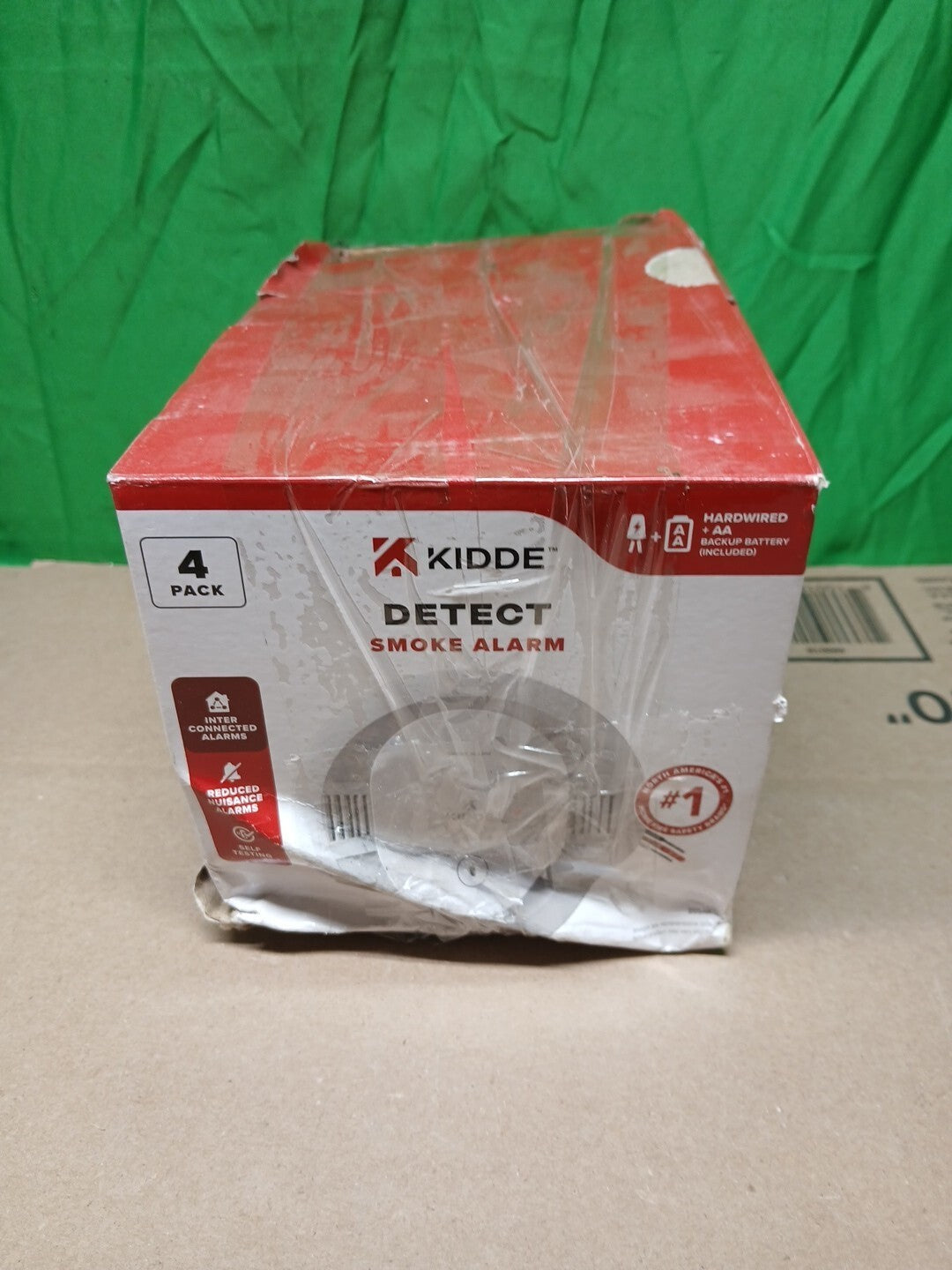 Kidde Smoke Alarm Model 20SAR Hard Wired Detector, battery, 4 Pack NEW OPEN BOX