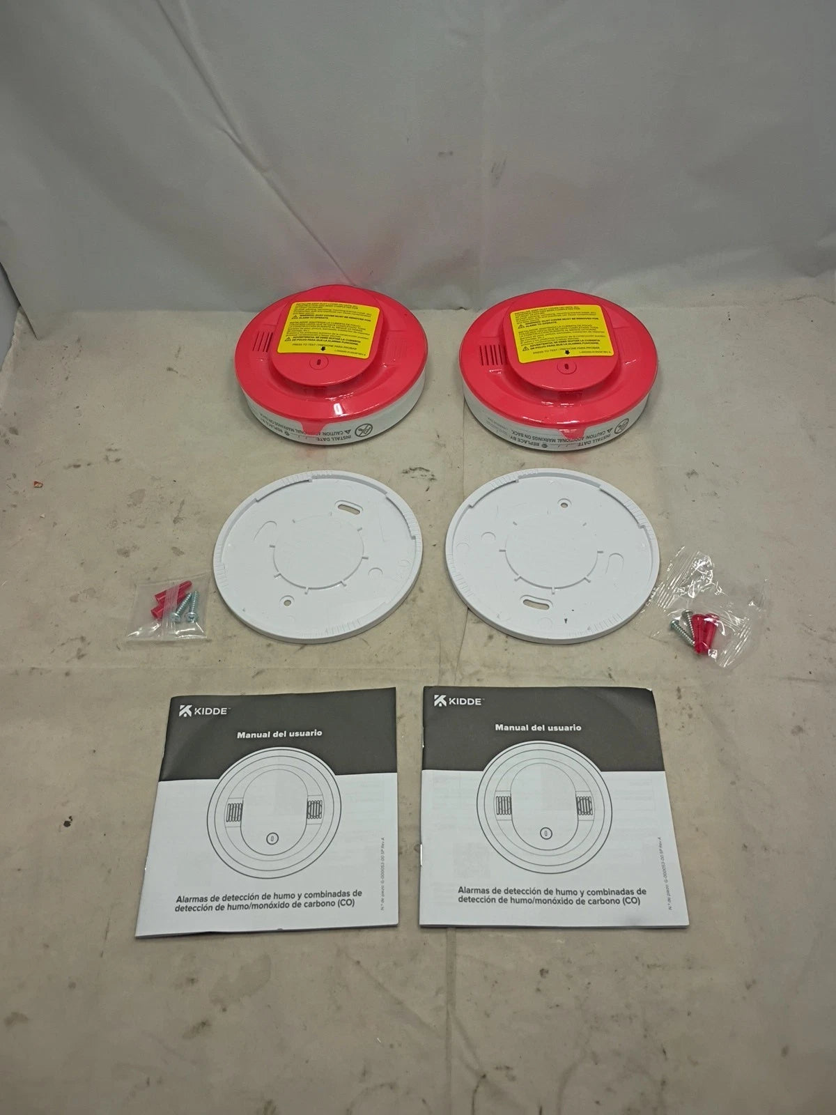 2 PACK Kidde Smoke Detector 10-Year Battery Powered LED Warning Light 20SD10