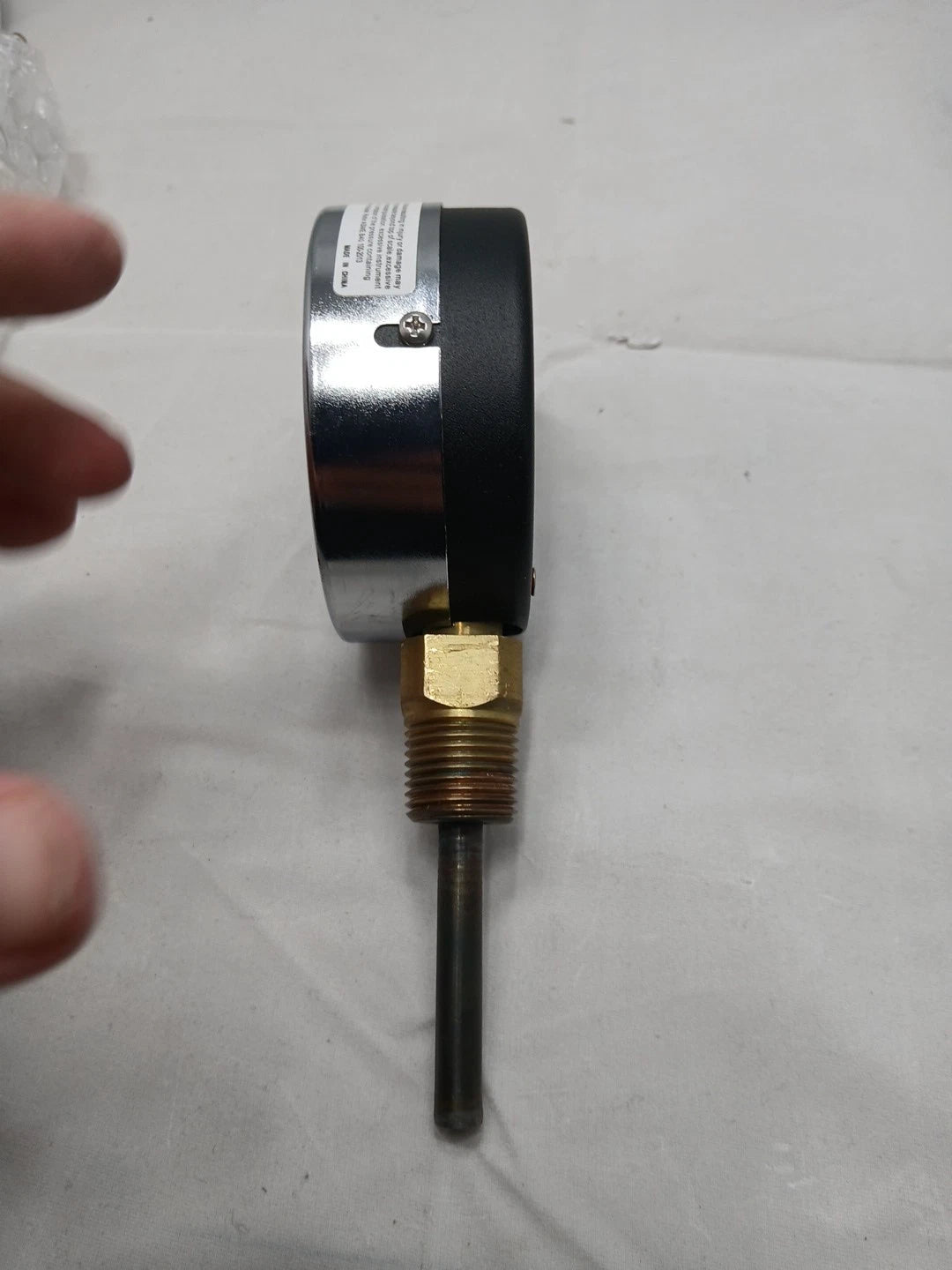 PIC GAUGES TRI-HD-302L-E Boiler Gauge,Round,0-100 psi,80 to 320F 19RZ41