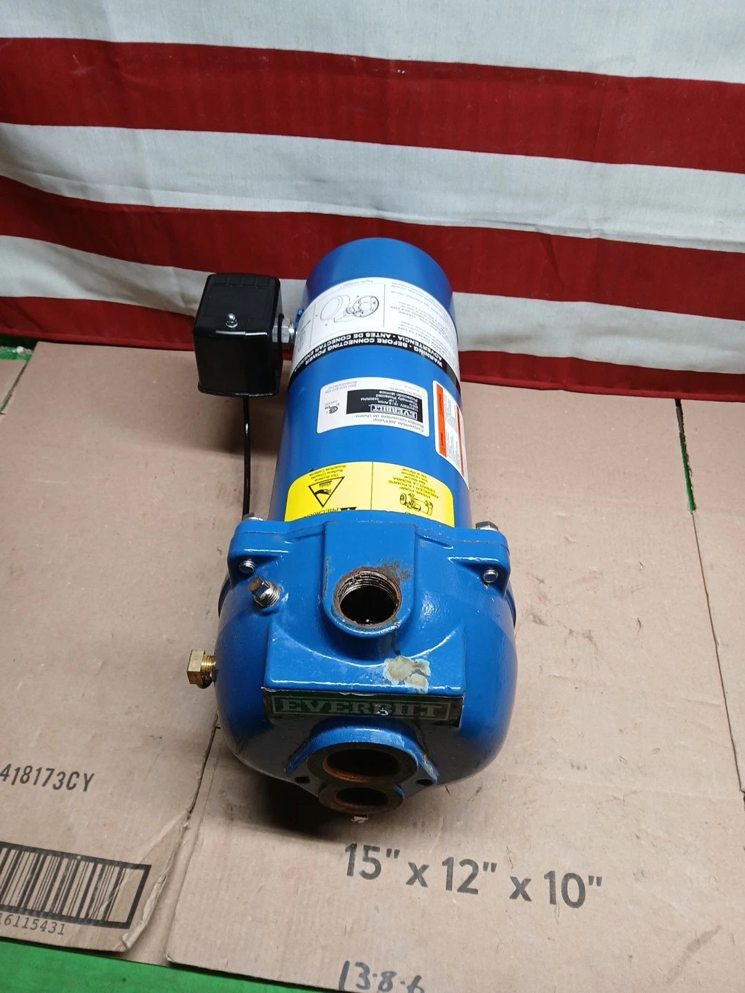 Everbilt 1 HP Professional Convertible Jet Pump *for Parts* Read Description***