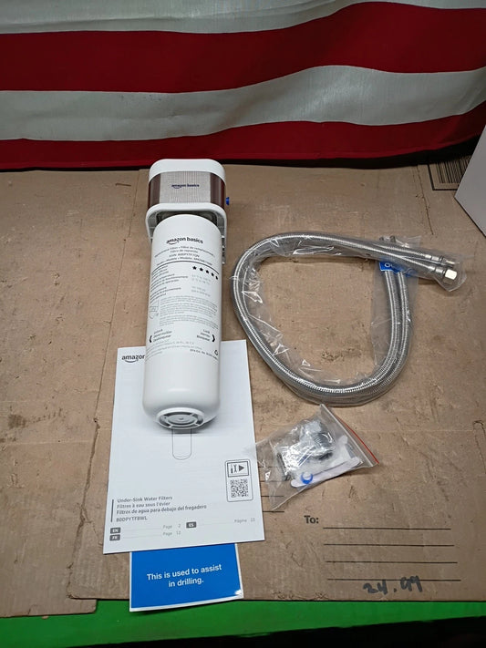 Amazon Basics Under Sink Water Filter System - Model AMZN8116RF Open Box