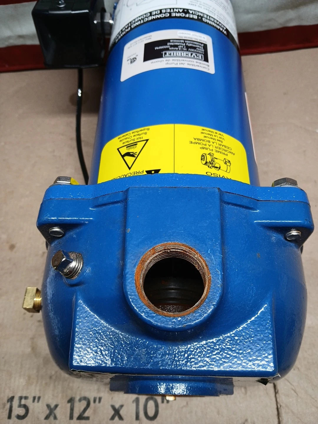 Everbilt 1 HP Professional Convertible Jet Pump. Read Description*PARTS ONLY*