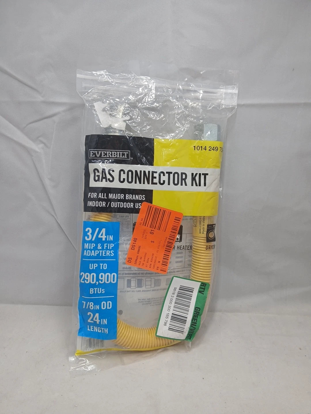 Everbilt3/4 in. FIP x 3/4 in. MIP x 24 in. Gas Connector 7/8 in. OD (290,900...
