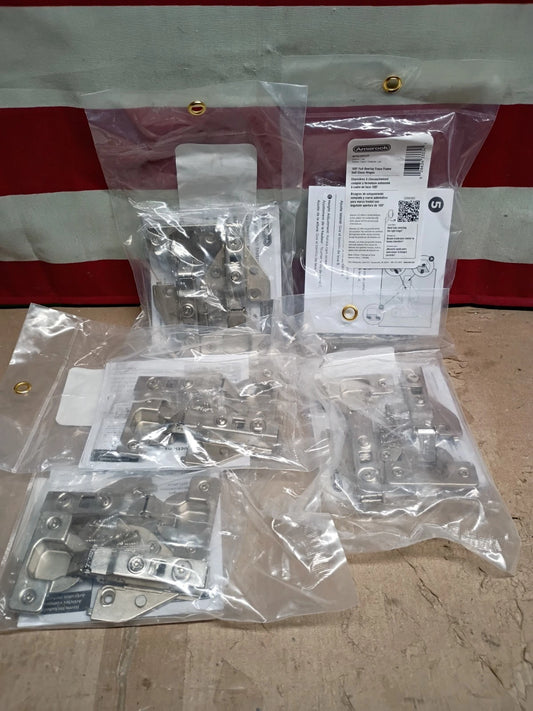(5 Pair) Amerock BP9239SLFF, Nickel Full Overlay Self-Close Euro Cabinet Hinge.