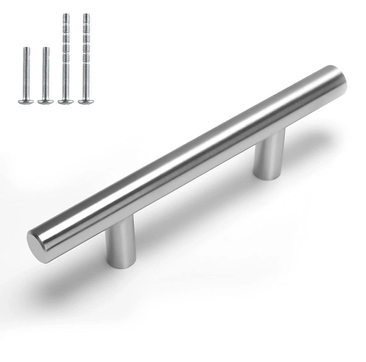 40 Pack Cabinet Handles Brushed Nickel Drawer Dresser Pulls 3in(76mm) Hole Ce...