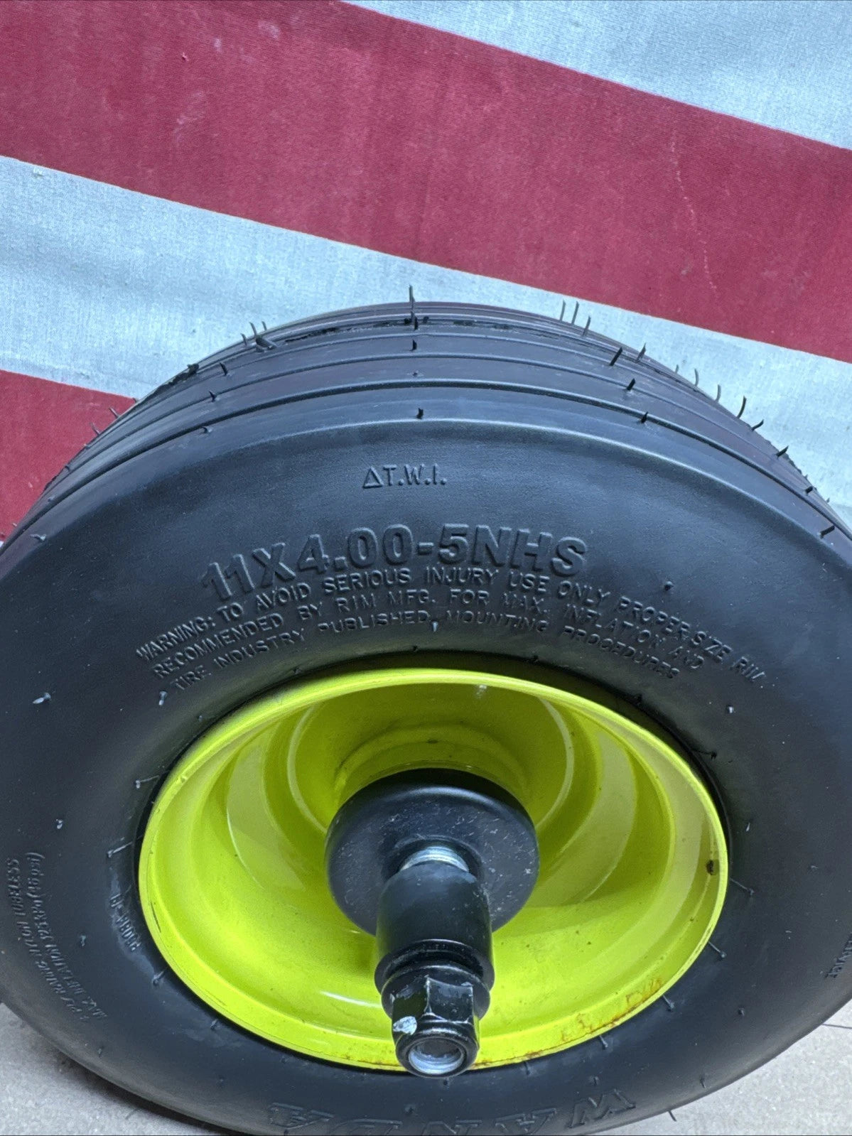 Front Wheel & Tire for Ryobi Z30Li 80v Zero Turn Mower