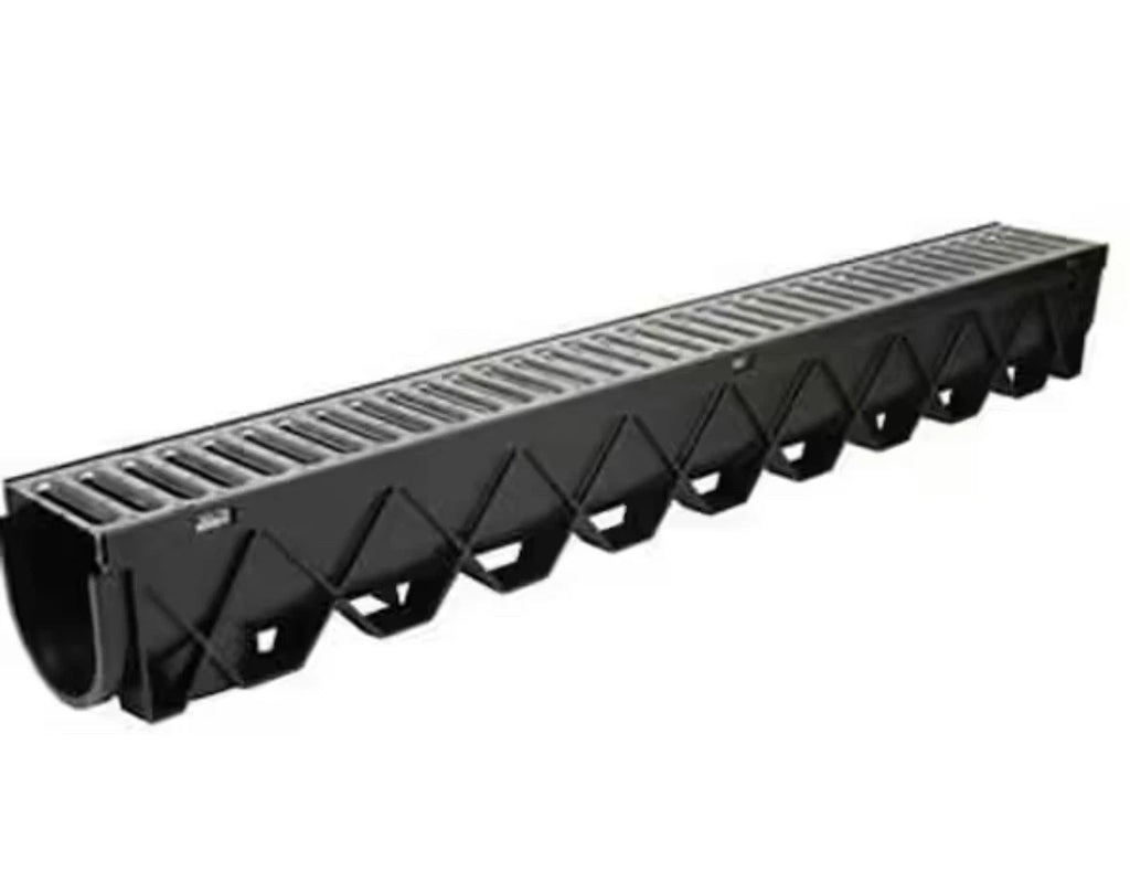 6 PACK RELN Storm Drain 40 in. Channel Complete with Galvanized Grate