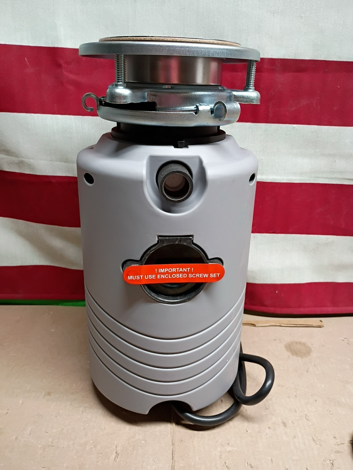Glacier Bay TurboGrind GB333 1/3 Hp Garbage Disposal with Power Cord OB