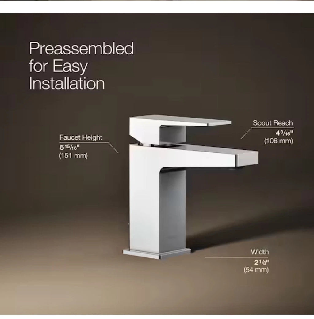 KOHLER Honesty Single Handle Single Hole Faucet in Polished Chrome 37889-4-CP